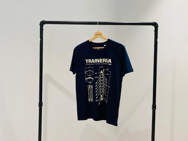 Camisetas orgánicas TRAINERUA impresas con tintas al agua por Serigaur para Negua
