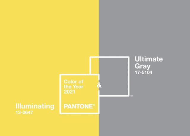 Pantone 2021 Color of the year - Ultimate Gray and Illuminating